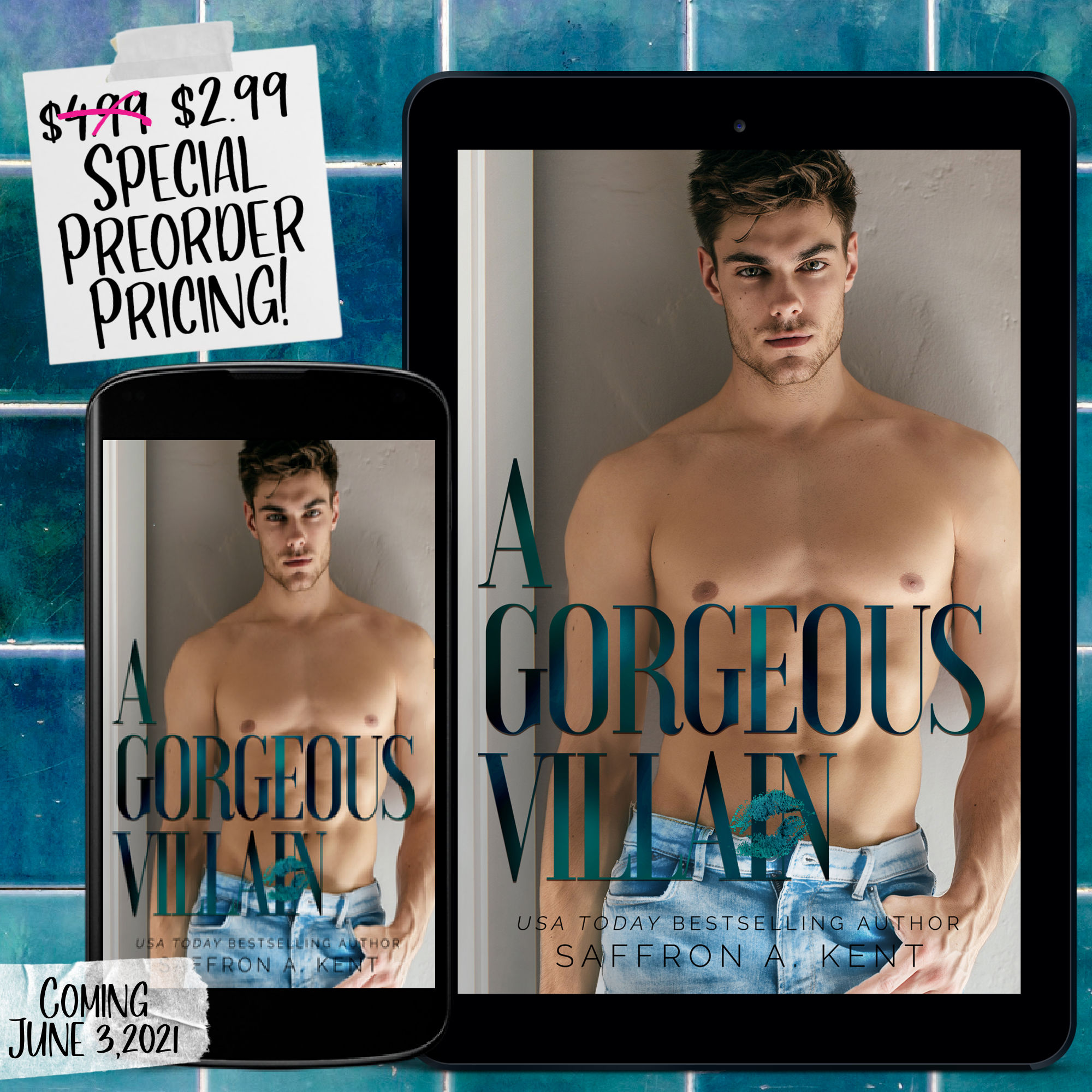 Cover Reveal A Villain by Saffron A. Kent